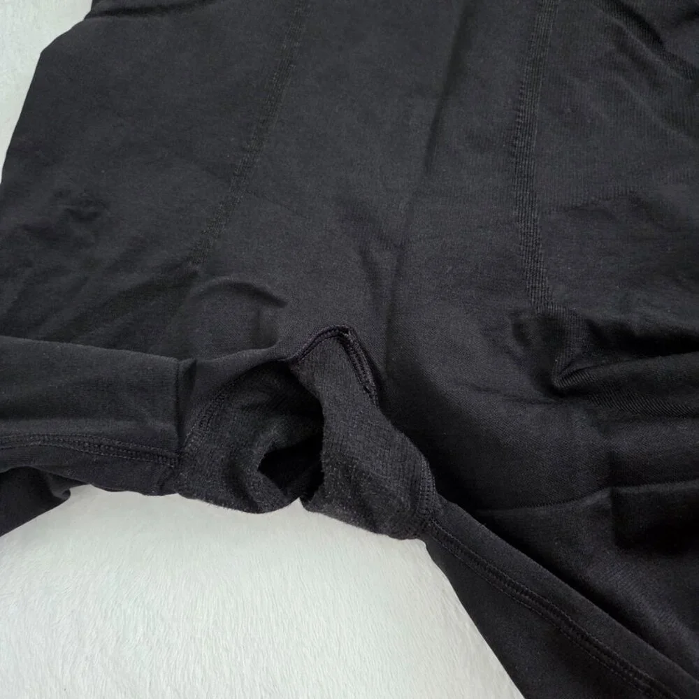 Spanx Shapewear XL Mid Thigh Shaper Slimmer & Shine High Waist Compression Black